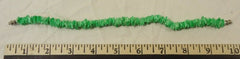 Designer Shell Bracelet Barrel Clasp 10-in Green -- New