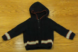 Dylan & Addy Hooded Sweater Boys 6-9M Infant Cotton Black Red White -- Used