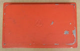 Commercial Grade Food Pan Full Size 21in x 13in Stainless Steel Red Enamel -- Used