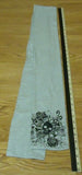 Scarf Women One Size Cotton 64in Gray With Skull Crossbones Roses -- Used