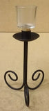 Fashion Candle Holder Steel Wire Black 12in H x 6in Diameter -- Used