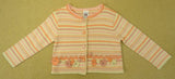 April Cornell Girls 2T Striped Button-Up Sweater -- Used