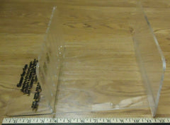 Jewelry Display Stands Clear Plastic Qty 3 Wood Trays Qty 2 -- Used