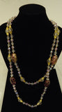 Designer Purple Beaded Necklace 52-in Qty of 3 -- New