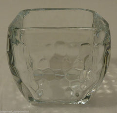 Votive or Tea Light Candle Holder 4x4x3in Glass