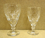 Etched Crystal Wine Glasses 2 sets of 6