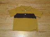 Gymboree Shirt Mustard Yellow & Brown Short Sleeve 6-12m Infant -- Used