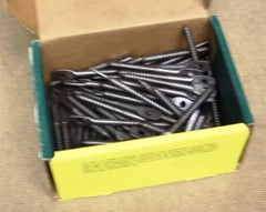 LH Dottie 631 1/4in x 3in Flat Hangar Screws Box of 88 Steel -- New