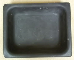 Commercial Grade Food Pan Half Size Aluminum Black Enamel 13in x 11in x 3in -- Used