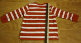 L.O.G.G. H&M Long Sleeve Shirt Boys 12-18M Toddler Cotton Red/White Stripes -- Used