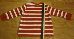 L.O.G.G. H&M Long Sleeve Shirt Boys 12-18M Toddler Cotton Red/White Stripes -- Used