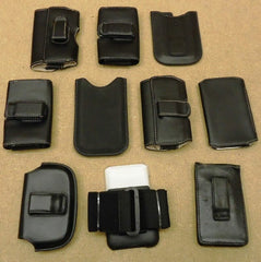 Standard Smartphone Device Holders Plastic Leather Faux Batch of 10 -- Used