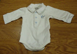 Mexx Polo One Piece Long Sleeve Boys 3-6M Infant Cotton White -- Used