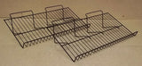 Commercial Wire Countertop Racks 24in x 12in x 6in Lot of 2 Steel Black -- Used
