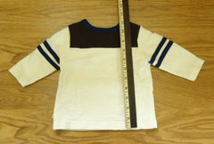 Place Long Sleeve Shirt Boys Infant 3-6M Cotton White/Blue 18 -- Used