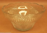 Glass Punch Bowl 12 1/2in x 12 1/2in x 7in