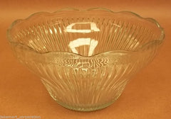 Glass Punch Bowl 12 1/2in x 12 1/2in x 7in