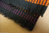 Embroidered Cloth 35in x 105in Black Multicolored C