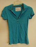 Mossimo Polo Shirt Womens Size S Cotton Spandex Green -- Used