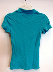 Mossimo Polo Shirt Womens Size S Cotton Spandex Green -- Used