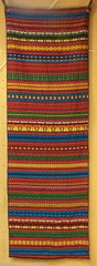 Embroidered Cloth 35in x 105in Black Multicolored C