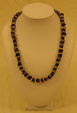 Designer Shell Necklace Barrel Clasp 18-in Earthtone -- New