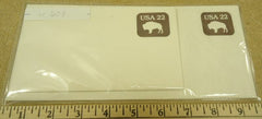 USPS Scott U608 22c Buffalo Envelopes Lot of 6 Brown -- New
