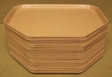 Cafeteria Trays Fiberglass 18in x 14in Pink Lot of 25 Trapezoid -- Used