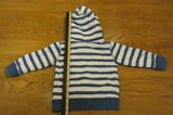 L.O.G.G. H&M Hoody Sweatshirt Boys 12-24m Toddler L#9 Cotton Stripes -- Used