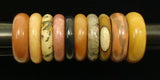 Designer Stone Rings Qty 28 Sizes 4-1/2 to 7-1/2 Variety of Colors -- New