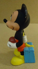 Disney Mickey Mouse Figurine 8in Plastic Multicolor Vintage -- Used