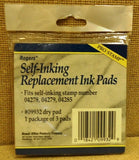 Rodgers 09932 Self-Inking Replacement ink Pads Pack of 3 Fits 04278 04279 04285 -- New