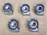 Standard Electrical Item Slug Of Metal With Treaded Hole And Clip-on Ring Set Of 5 -- New