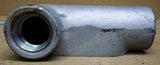 Crouse-Hinds LB57 Conduit Outlet Body 1 1/2in Threaded Galvanized Steel -- Used