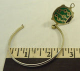 Designer Ladybug Rigid Cuff Bracelet Green/Bronze -- New