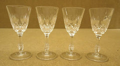 Set of 4 Miniature Wine Glasses (2 in D. x 5 in. H.)