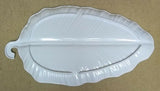 G.E.T. Commercial Grade LE-2514 Leaf Platter 25in x 14in Melamine White -- Used