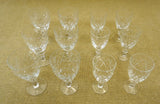 Etched Crystal Wine Glasses 2 sets of 6