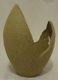 S. Mrosek Handmade Pottery Candle Holder 7-in -- Used