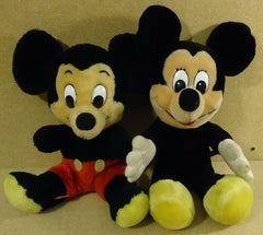 Disney Mickey Mouse Stuffed Dolls 14in Quantity 2 Multicolor -- Used