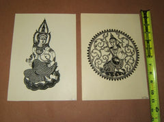 Oriental Art Plastic Templates Lot of 2