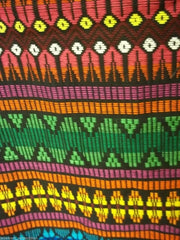 Embroidered Cloth 35in x 105in Black Multicolored C