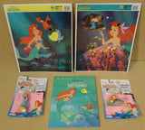 Golden Tyco Disney Little Mermaid Puzzles Book Toys -- Used