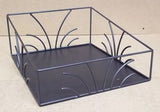 Heavy Duty Display Rack Black Steel Wire 19in x 16in x 8in -- Used