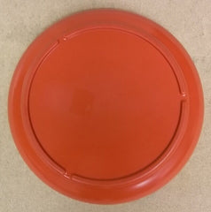 Carlisle 7912 12in x 12in x 2in Round Platter Red Plastic -- Used