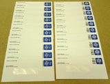 USPS Scott UO76 UO78 E & 25c Envelopes Official Business Mail Lot of 20 Blue -- New