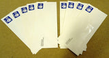 USPS Scott UO74 22c Envelopes Watermark Official Business Lot of 9 Blue -- New