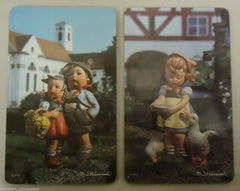 Ricolor M.J. Hummel Tile Picture 10in x 6in West Germany Set of 2