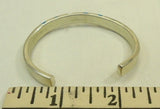 Designer Cuff Slip On Bracelet Silver/Blue -- New