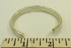 Designer Cuff Slip On Bracelet Silver/Blue -- New